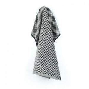 Handdoek - Ruit Klein - Zwart